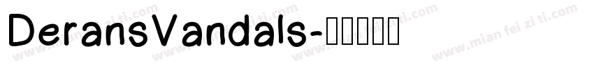 DeransVandals字体转换
