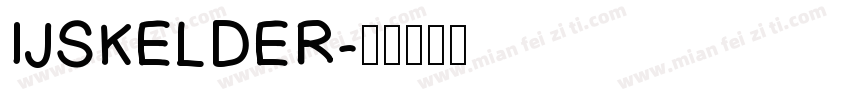 IJSKELDER字体转换