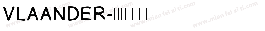 VLAANDER字体转换