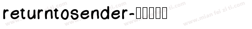 returntosender字体转换