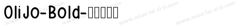 OliJo-Bold字体转换