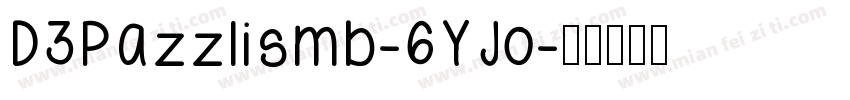 D3Pazzlismb-6YJo字体转换
