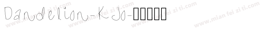 Dandelion-KJo字体转换