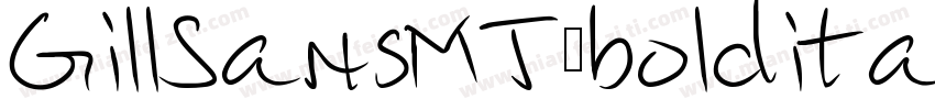GillSansMT-bolditali字体转换