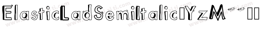 ElasticLadSemiItalic-YzM22字体转换