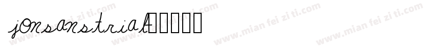 jonsanstrial字体转换