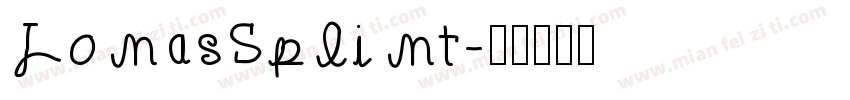 JonasSplint字体转换