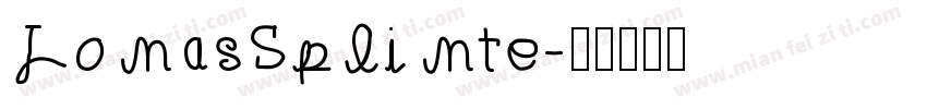 JonasSplinte字体转换