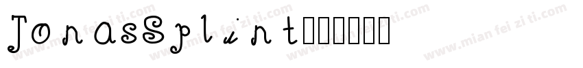 JonasSplint字体转换
