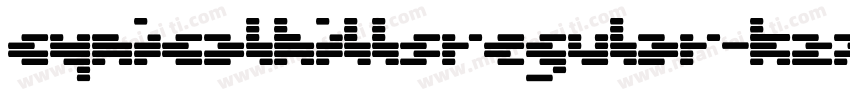 CynicalhillsRegular-K27o字体转换
