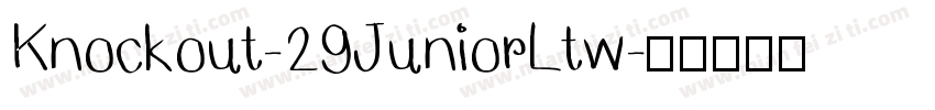 Knockout-29JuniorLtw字体转换