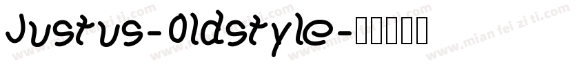 Justus-Oldstyle字体转换