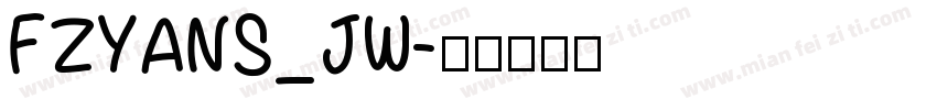 FZYANS_JW字体转换