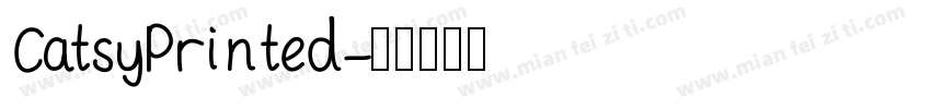 CatsyPrinted字体转换