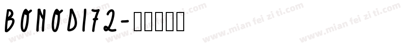 BONODI72字体转换