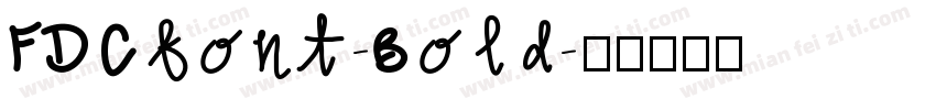 FDCfont-Bold字体转换