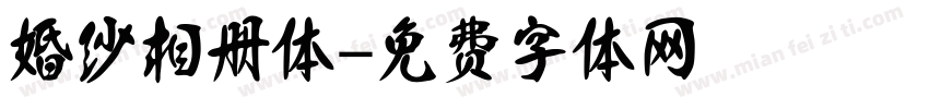 婚纱相册体字体转换