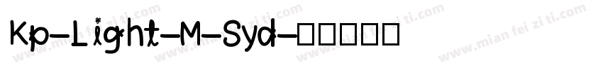 Kp-Light-M-Syd字体转换
