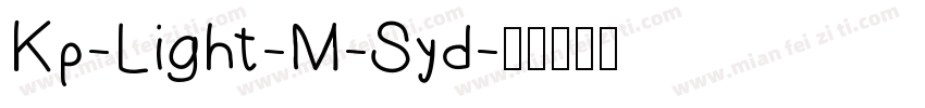 Kp-Light-M-Syd字体转换