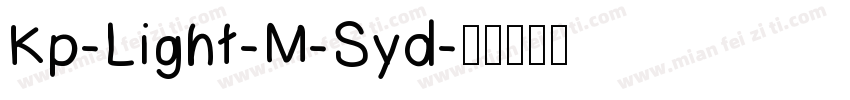 Kp-Light-M-Syd字体转换