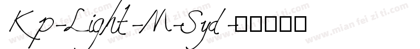 Kp-Light-M-Syd字体转换