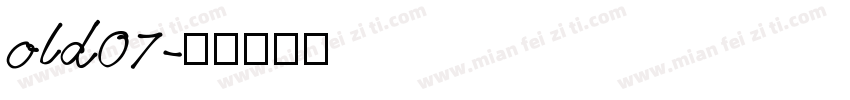 old07字体转换