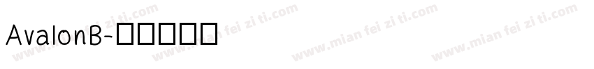 AvalonB字体转换