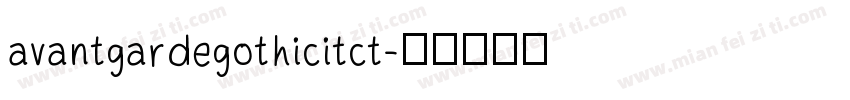 avantgardegothicitct字体转换