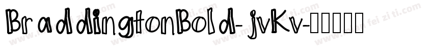 BraddingtonBold-jvKv字体转换