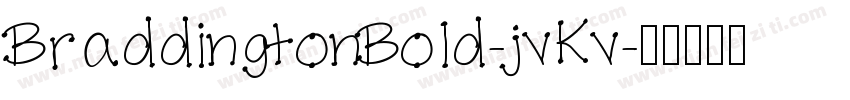 BraddingtonBold-jvKv字体转换