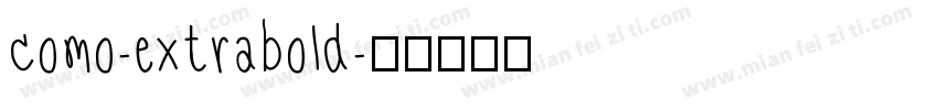 como-extrabold字体转换