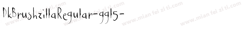 DkBrushzillaRegular-ggl5字体转换