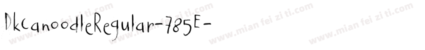 DkCanoodleRegular-785E字体转换