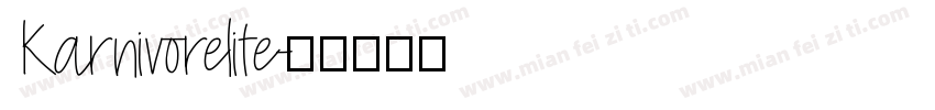 Karnivorelite字体转换