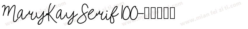 MaryKaySerif100字体转换