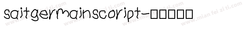 saitgermainscoript字体转换