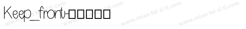 Keep_front字体转换
