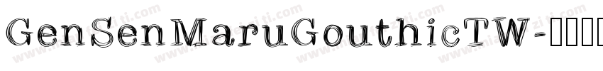 GenSenMaruGouthicTW字体转换