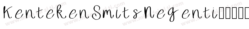 KentekenSmitsNegenti字体转换