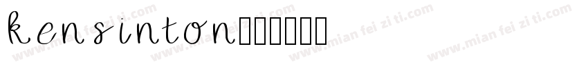 kensinton字体转换