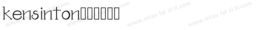 kensinton字体转换