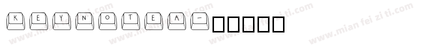 keynotea字体转换