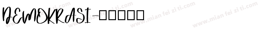 DEMOKRASI字体转换