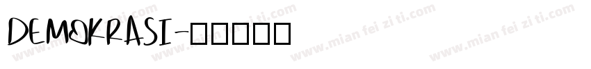 DEMOKRASI字体转换