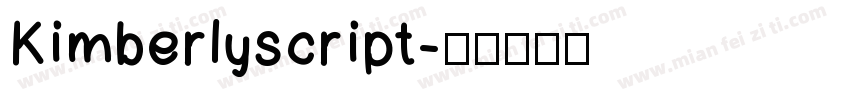Kimberlyscript字体转换