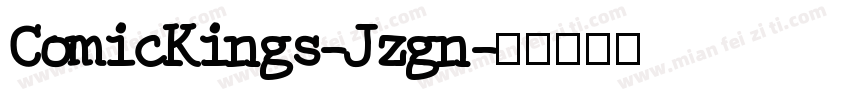 ComicKings-Jzgn字体转换