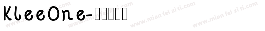 KleeOne字体转换