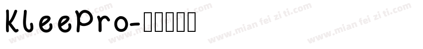 KleePro字体转换
