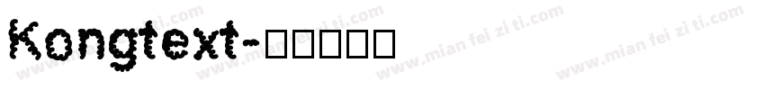 Kongtext字体转换