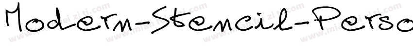 Modern-Stencil-Perso字体转换